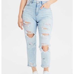 American Eagle Ripped Mom Jeans